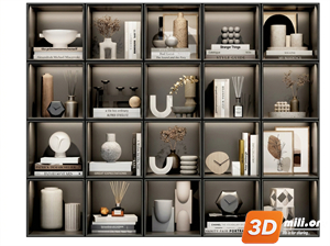 Decorative cabinet Skp Files